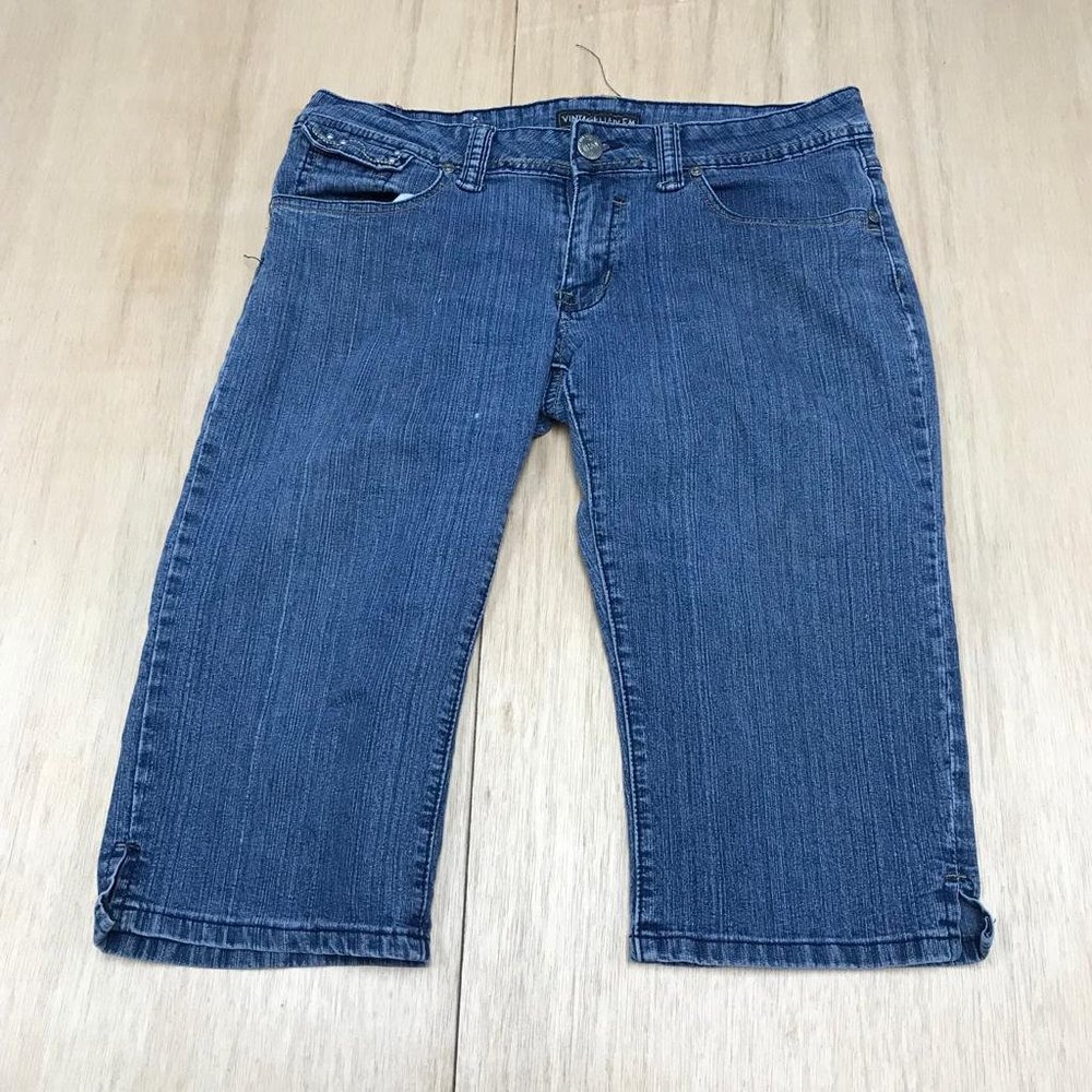 vintage harlem jeans short jeans women blue size 12